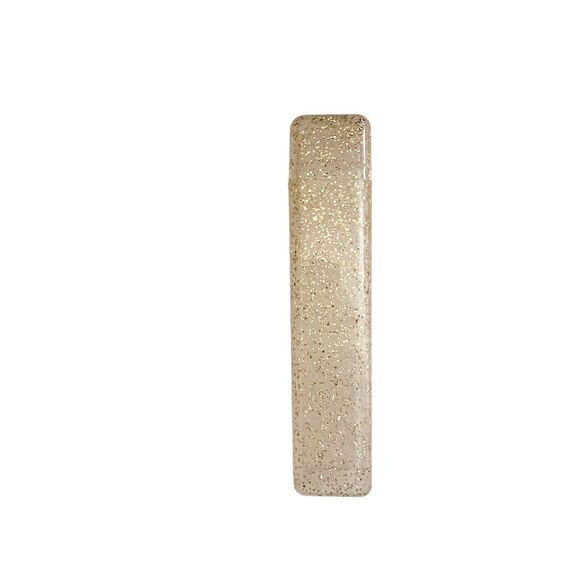 Pottery Barn Kids Gold Glitter Plastic Flip‎ Top Lunchbox Utensil Holder - Picture 1 of 6
